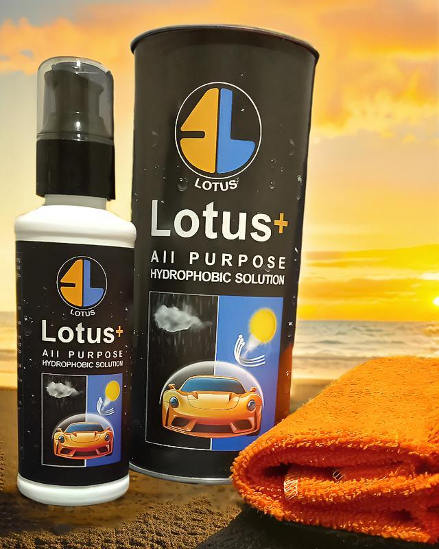 محلول نانو واکس آبگریز شیشه و بدنه خودرو چند منظوره لوتوس پلاس